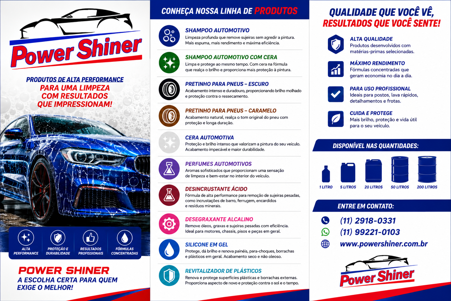 Apresentação da linha Power Shiner